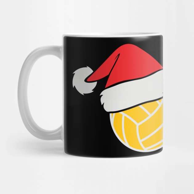Volleyball with Santa Hat Funny Christmas Gift by BadDesignCo